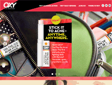 Tablet Screenshot of oxyskincare.com